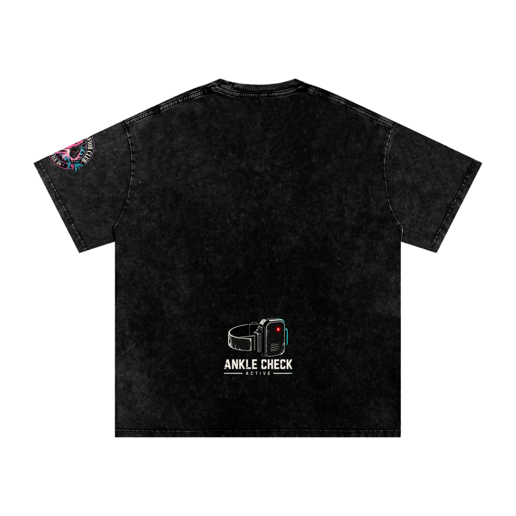 Snow Lu Washed Oversized Cotton T-Shirt